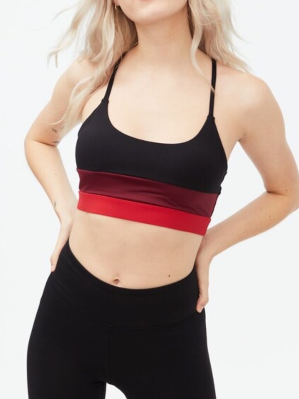 AERO Colorblock Strappy Sports Bralette